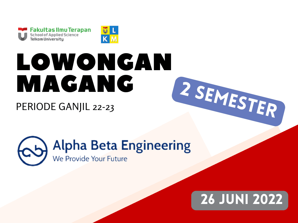 Magang Fakultas - PT. Alpha Beta Engineering (ABE)
Periode Semester Ganjil TA 2022-2023