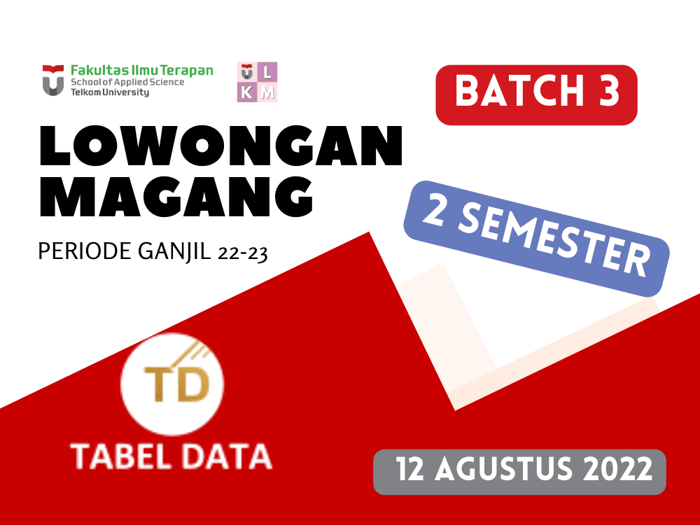 [BATCH 3] Magang Fakultas 2 Semester - PT. Tabel Data Informatika Periode Semester Ganjil TA 2022-2023