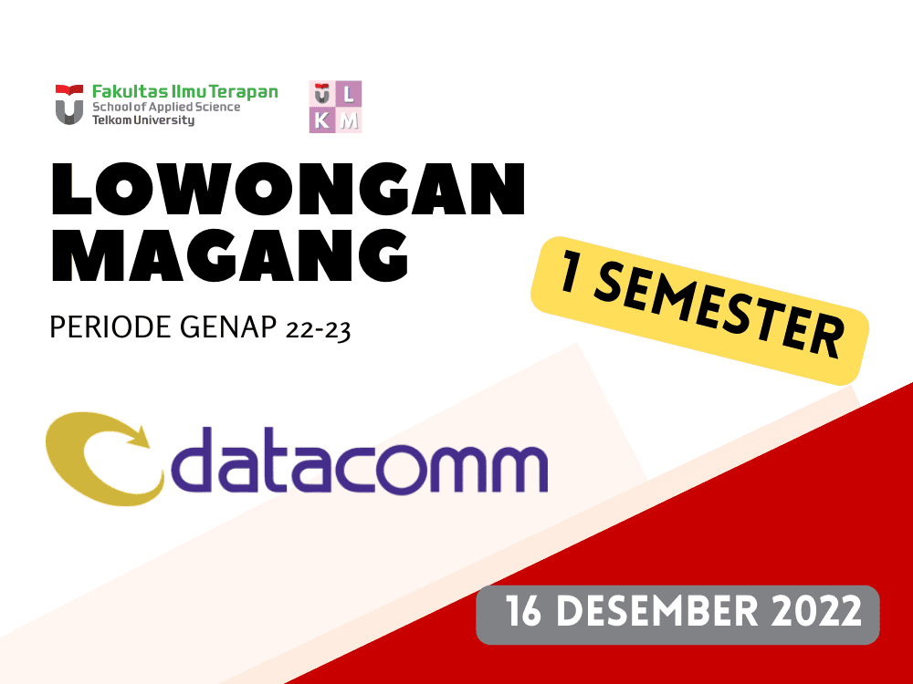 Lowongan Magang 1 Semester PT Datacomm Diangraha