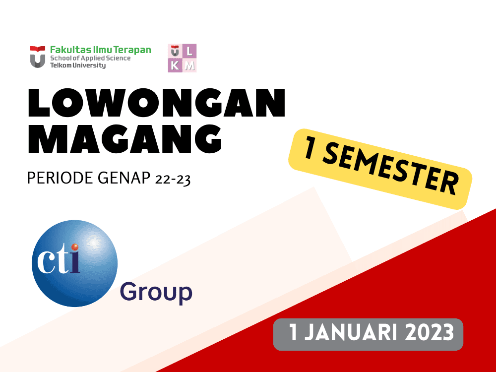 Lowongan Magang 1 Semester PT Computrade Technology International