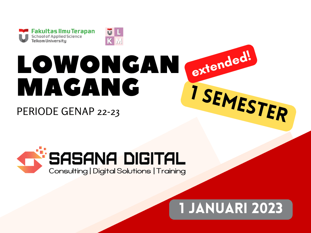 Lowongan Magang 1 Semester PT Sasana Solusi Digital (Extended)