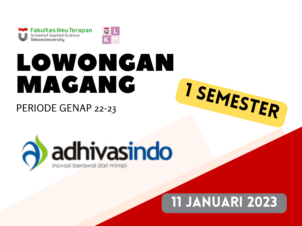 Magang Fakultas 1 Semester - PT Adhikari Inovasi Indonesia (Adhivasindo) Periode Semester Genap TA 2022-2023