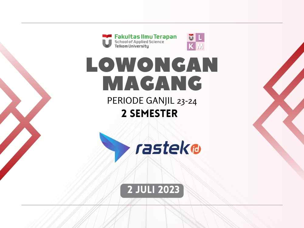 Lowongan Magang 2 Semester PT Rastek Inovasi Digital 2023-1