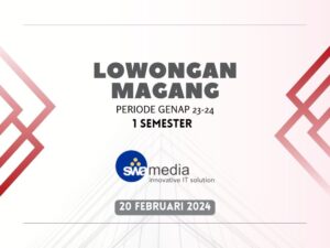 Lowongan Magang 1 Semester PT Swamedia Informatika Genap 23-24_LKM_FIT_TelU