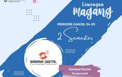 Lowongan Magang 2 Semester PT Sasana Solusi Digital 2024-1