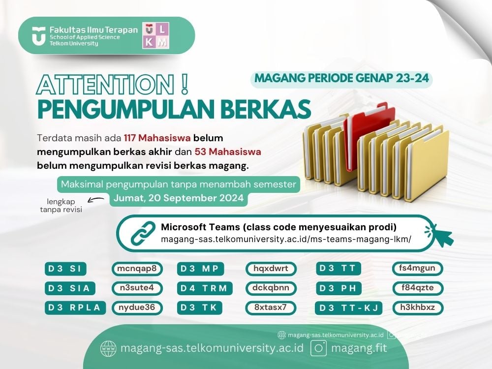 Pengumpulan Berkas Magang Periode Genap 23/24