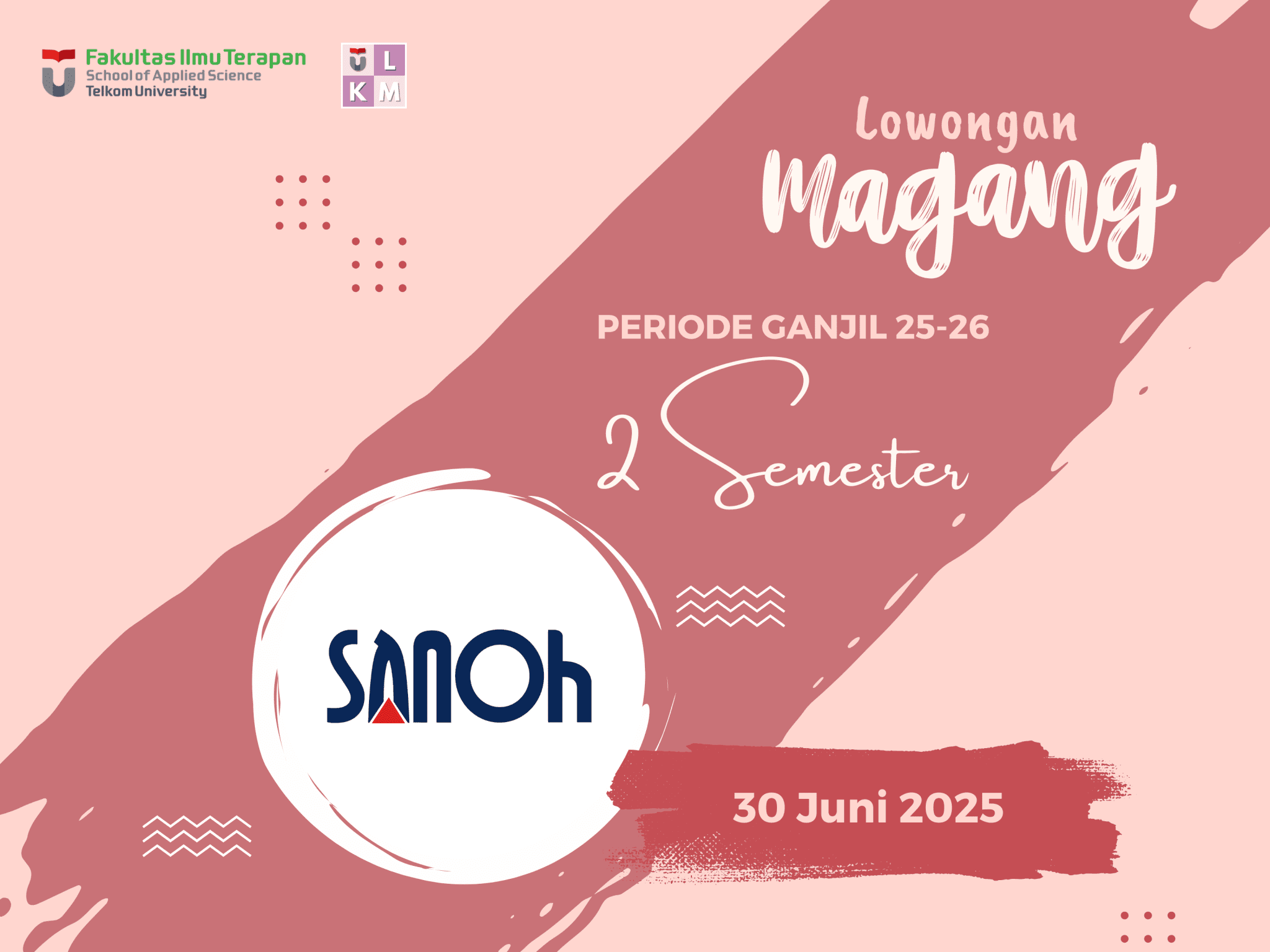 Lowongan Magang 2 Semester PT Sanoh Indonesia 25/26 1